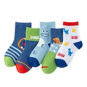 Wolcakyue Boys Sock Basketball Soccer Hiking Ski Athletic Outdoor Sports Thick Calf High Crew Socks Multipack,Blue 1-3 Years